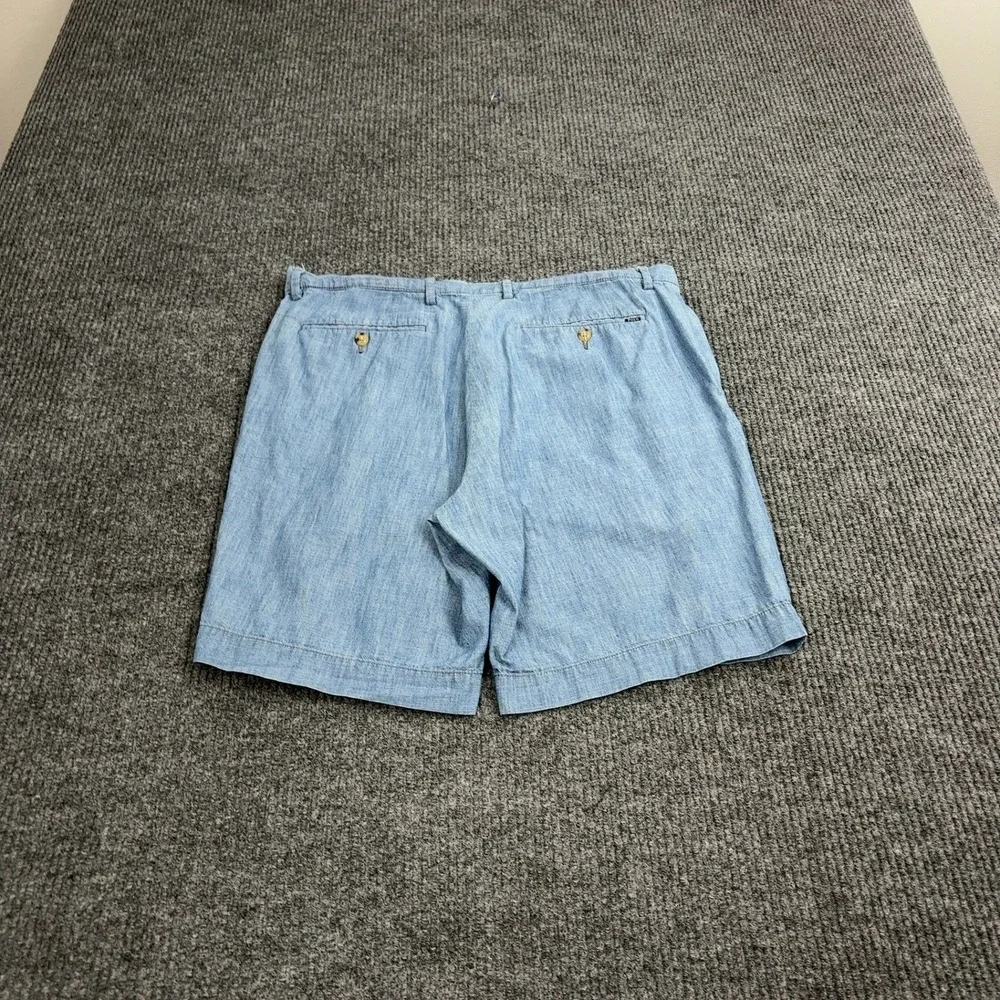 Polo Ralph Lauren Shorts Mens 35 Blue Cotton Chambray‎ Denim Casual Preppy